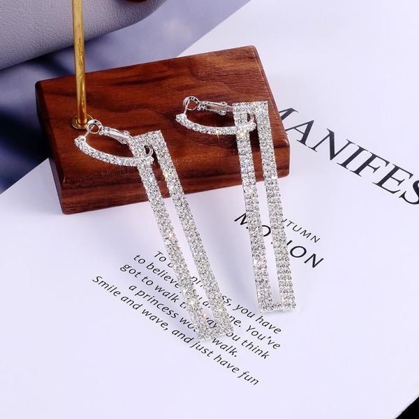 stud korean fashion flash crystal long earrings geometric hollow square rhinestone 2021 trendy for women party jewelry, Golden;silver
stud korean fashion flash crystal long earrings geometric hollow square rhinestone 2021 trendy for women party jewelry, Golden;silver