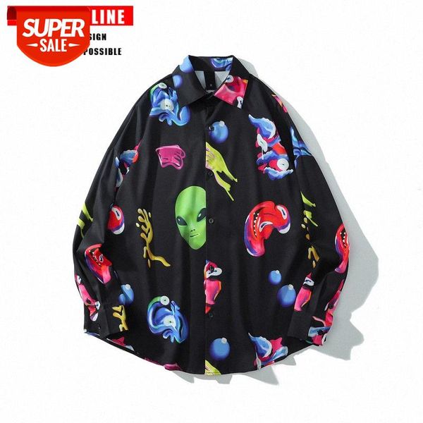 tkpa alien two-dimensional digital printing long-sleeved shirt for men and women bf hip-hop loose #p73p, White;black
tkpa alien two-dimensional digital printing long-sleeved shirt for men and women bf hip-hop loose #p73p, White;black