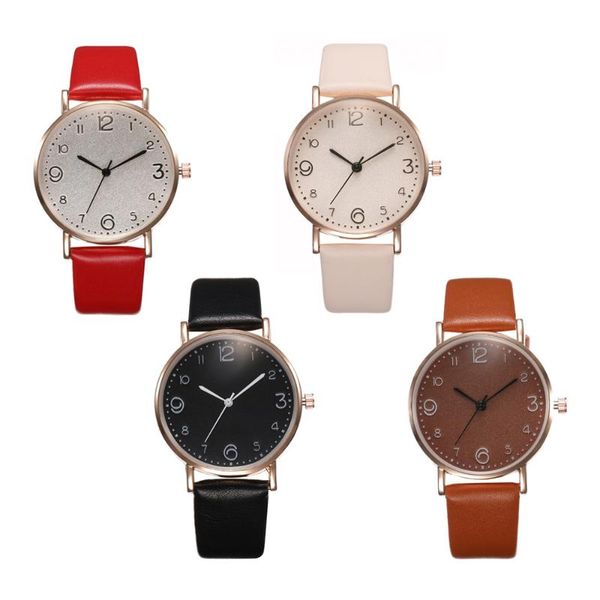 wristwatches women men simple leather strap round dial analog quartz wrist watches wholesales gifts for ladies and girls, Slivery;brown
wristwatches women men simple leather strap round dial analog quartz wrist watches wholesales gifts for ladies and girls, Slivery;brown