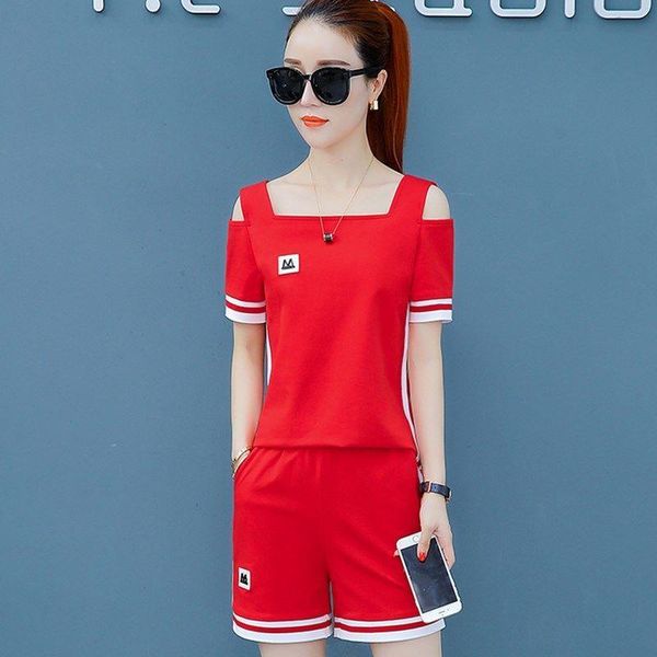 women's polos sports suit summer 2021 loose short-sleeved shorts fashion two-piece running wear casual, White
women's polos sports suit summer 2021 loose short-sleeved shorts fashion two-piece running wear casual, White