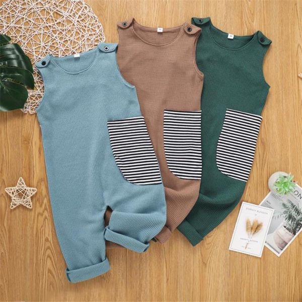 jumpsuits kids summer siamese trousers girls stripes stitching round neck sleeveless casual jumpsuit boys cotton baby playsuit 2-7 years, Blue
jumpsuits kids summer siamese trousers girls stripes stitching round neck sleeveless casual jumpsuit boys cotton baby playsuit 2-7 years, Blue