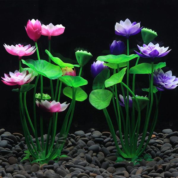 1pc fish bowl simulation lotus emulational aquatic water grass artificial decor flower home decoration supply decorations
1pc fish bowl simulation lotus emulational aquatic water grass artificial decor flower home decoration supply decorations