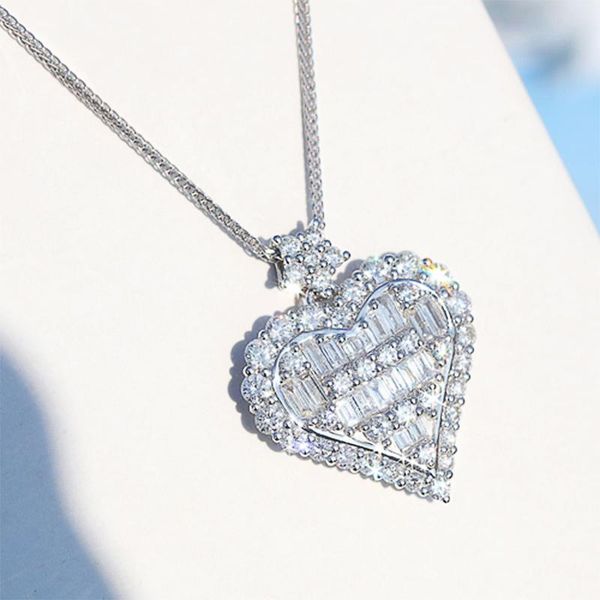 huitan heart cubic zirconia charm women necklace love birthday gift formal occasion party dazzling pendent jewelry pendant necklaces, Silver
huitan heart cubic zirconia charm women necklace love birthday gift formal occasion party dazzling pendent jewelry pendant necklaces, Silver