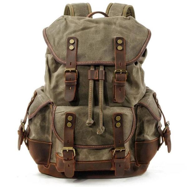 backpack large capacity leather canvas backpacks for men school bags vintage waterproof daypack lapbag
backpack large capacity leather canvas backpacks for men school bags vintage waterproof daypack lapbag
