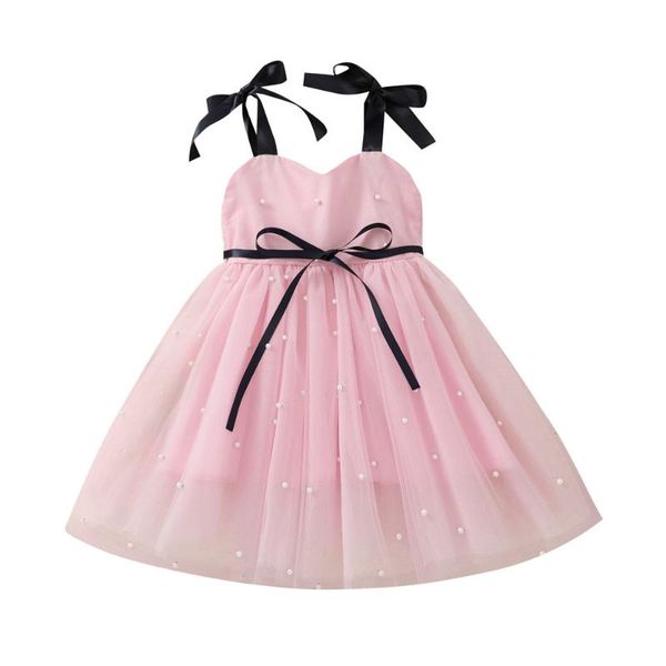 girl's dresses 2021 0-5y princess kids baby girls dress pearls pink solid bandage sleeveless bow tunic tulle summer for birthday party, Red;yellow
girl's dresses 2021 0-5y princess kids baby girls dress pearls pink solid bandage sleeveless bow tunic tulle summer for birthday party, Red;yellow