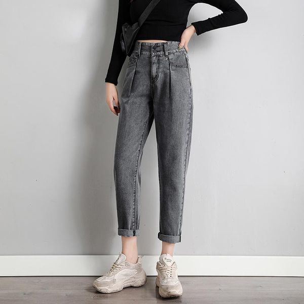 gray mom jeanswoman high waist pleated button street style plus size denim vintage harem pants boyfriend jean blue 2021 fashion women's
gray mom jeanswoman high waist pleated button street style plus size denim vintage harem pants boyfriend jean blue 2021 fashion women's