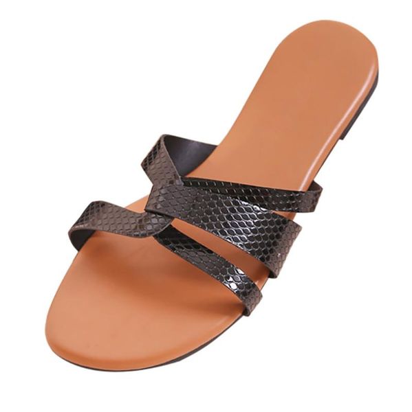 sandals sagace summer ladies flat bottom non-slip slippers fashion casual snake pattern cross belt 2021, Black
sandals sagace summer ladies flat bottom non-slip slippers fashion casual snake pattern cross belt 2021, Black