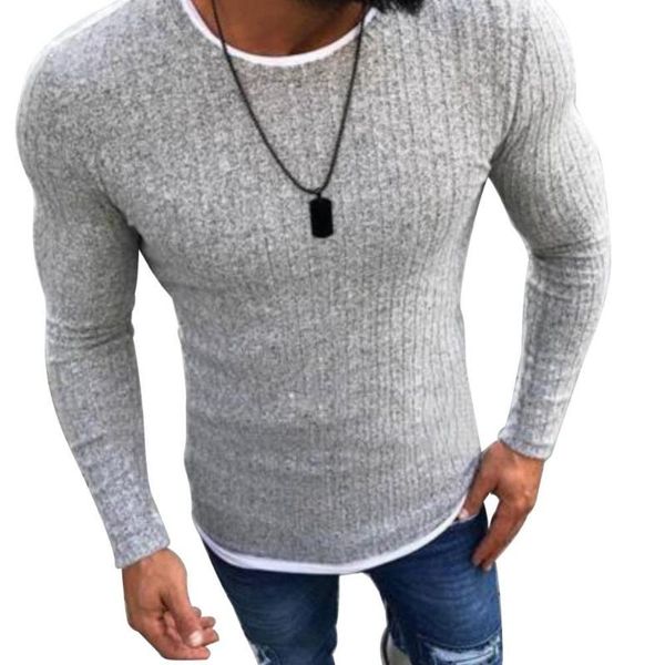 fashion men sweater pullover casual knitted round neck long sleeve patchwork slim men's t-shirts, White;black
fashion men sweater pullover casual knitted round neck long sleeve patchwork slim men's t-shirts, White;black