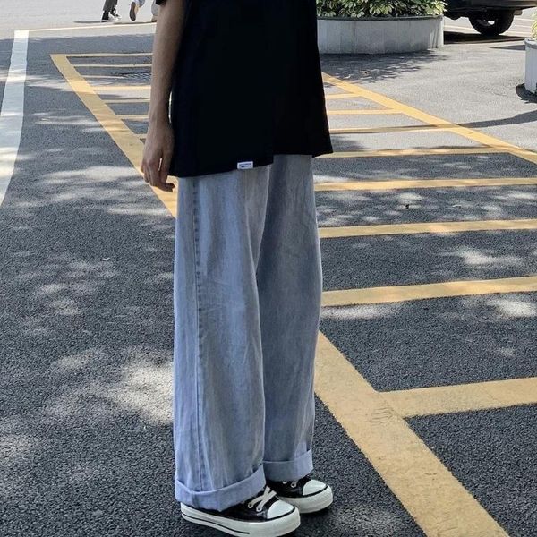 women's jeans ins straight fall 2021 high waisted and loose, slim drooping feeling, Blue
women's jeans ins straight fall 2021 high waisted and loose, slim drooping feeling, Blue