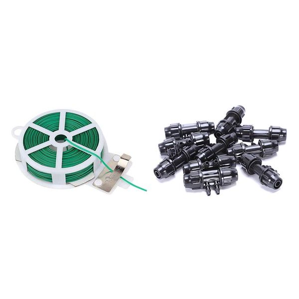pneumatic tools 10 pcs 11/8 inch to 7/4 hose connector & 1 roll gardening twisted green wire
pneumatic tools 10 pcs 11/8 inch to 7/4 hose connector & 1 roll gardening twisted green wire