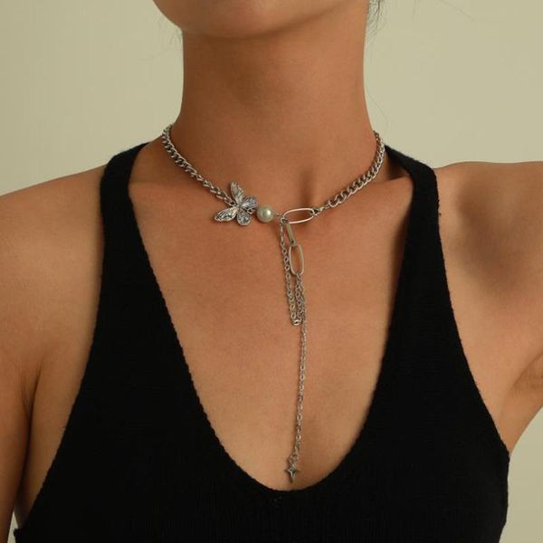 pendant necklaces vintage multilayer butterfly tassel necklace for women butterflies pearl charm choker bohemian jewelry gift, Silver
pendant necklaces vintage multilayer butterfly tassel necklace for women butterflies pearl charm choker bohemian jewelry gift, Silver