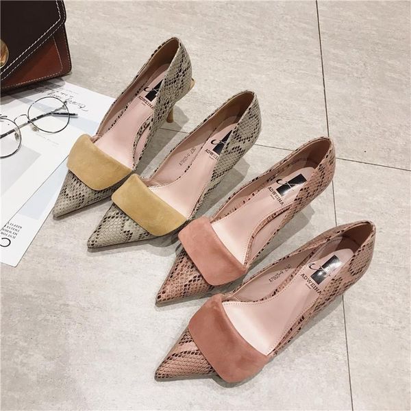 spring and autumn fashion designer leather women's shoes casual wedding banquet high heels dress, Black
spring and autumn fashion designer leather women's shoes casual wedding banquet high heels dress, Black
