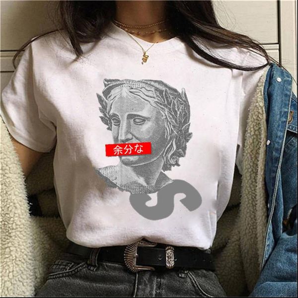 women t shirt michelangelo sistin shirts harajuku ulzzang tumblr kawaii femme casual tee vintage, White
women t shirt michelangelo sistin shirts harajuku ulzzang tumblr kawaii femme casual tee vintage, White