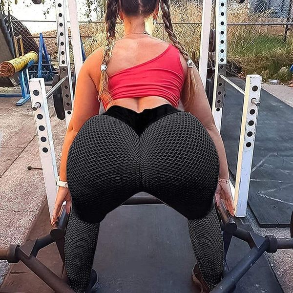 women's leggings booty ruched bulifting high waist gym pants tummy control stretchy workout textured women fitness, Black
women's leggings booty ruched bulifting high waist gym pants tummy control stretchy workout textured women fitness, Black