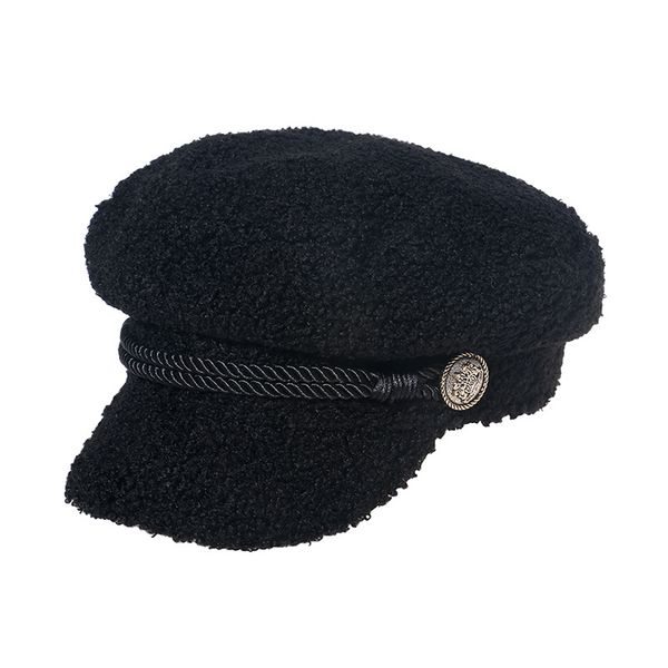 fashion designers autumn/winter caps japanese and korean solid color navy hat warm newsboy painter cap chain lamb wool octagonal cap female, Blue;gray
fashion designers autumn/winter caps japanese and korean solid color navy hat warm newsboy painter cap chain lamb wool octagonal cap female, Blue;gray