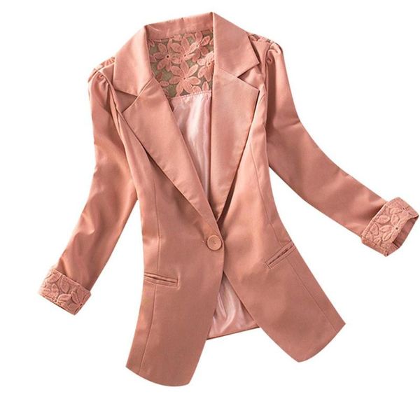 women's suits & blazers fashion lady solid color lace patchwork one button slim business blazer suit jacket coat cotton blend lapel wom, White;black
women's suits & blazers fashion lady solid color lace patchwork one button slim business blazer suit jacket coat cotton blend lapel wom, White;black