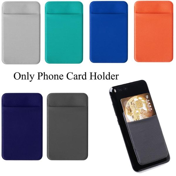 card holders 1pc elastic mobile phone wallet case stick on credit id holder pocket universal self-adhesive sticker sleeves, Brown;gray
card holders 1pc elastic mobile phone wallet case stick on credit id holder pocket universal self-adhesive sticker sleeves, Brown;gray