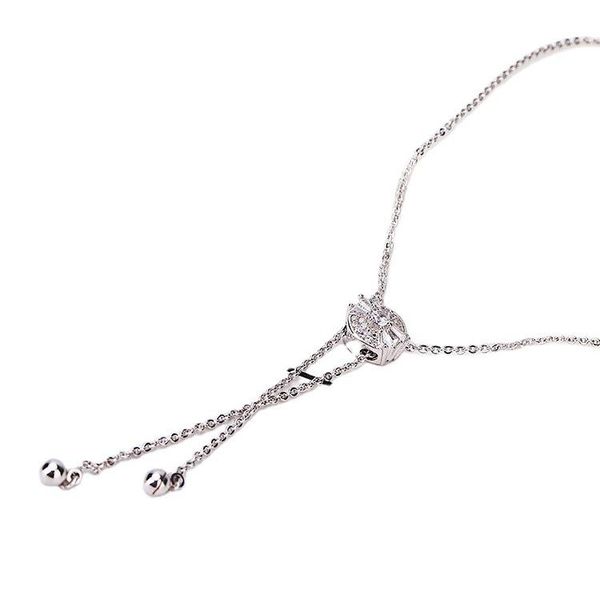 chains korean diamond inlaid sweater long fashion personality stretch square women's clavicle chain, Silver
chains korean diamond inlaid sweater long fashion personality stretch square women's clavicle chain, Silver