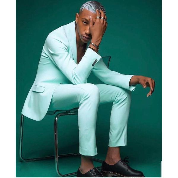 men's suits & blazers mint green slim fit men wedding tuxedo groom wear party blazer 2 pieces (jacket+pants) costume homme terno mascul, White;black
men's suits & blazers mint green slim fit men wedding tuxedo groom wear party blazer 2 pieces (jacket+pants) costume homme terno mascul, White;black