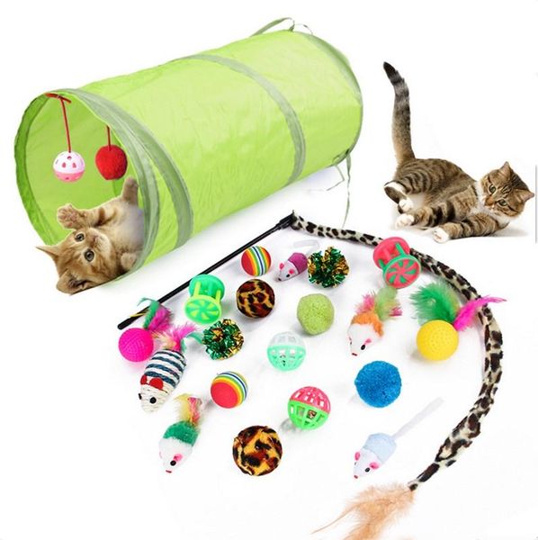 cat toys pet kit collapsible tunnel toy fun channel feather balls mice shape kitten dog interactive play supplies
cat toys pet kit collapsible tunnel toy fun channel feather balls mice shape kitten dog interactive play supplies