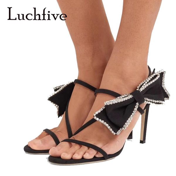 dress shoes sweet girl's party summer high heel sandals formal wedding ankle butterfly-knot crystal women's, Black
dress shoes sweet girl's party summer high heel sandals formal wedding ankle butterfly-knot crystal women's, Black