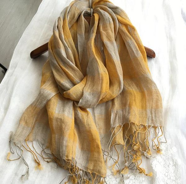 scarves 100% linen plaid contrast tassels men/women yellow woman spring scarf pashmina shawls wraps head bandanas, Blue;gray
scarves 100% linen plaid contrast tassels men/women yellow woman spring scarf pashmina shawls wraps head bandanas, Blue;gray