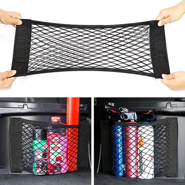 car rear seat storage bag trunk mesh auto organizer double-deck elastic string net magic sticker pocket bag car trunk organizer
car rear seat storage bag trunk mesh auto organizer double-deck elastic string net magic sticker pocket bag car trunk organizer
