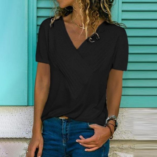 women's t-shirt v neck summer woman t-shirts short sleeve t shirt women female solid casual tshirt 2021 tee 5xl, White
women's t-shirt v neck summer woman t-shirts short sleeve t shirt women female solid casual tshirt 2021 tee 5xl, White