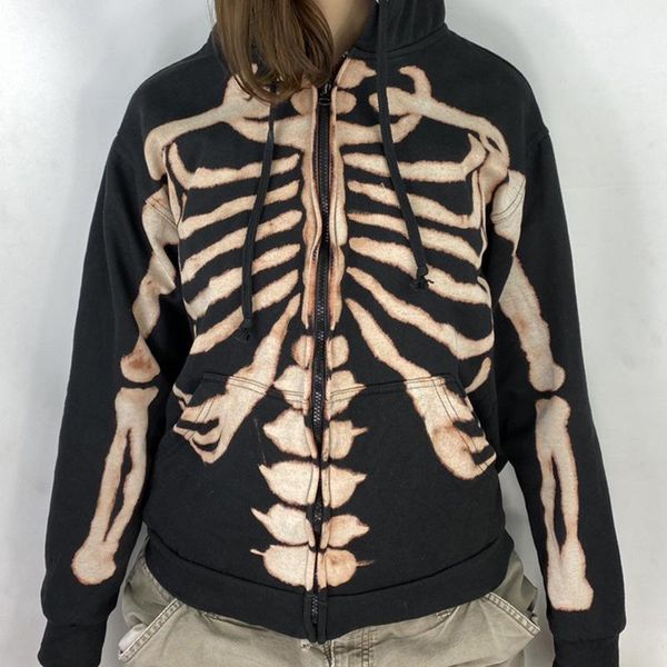women's jackets 2021 halloween skull print hoodies outerwear fashion punk zip up pocket drawstring jacket coat causal thick long sleeve, Black;brown
women's jackets 2021 halloween skull print hoodies outerwear fashion punk zip up pocket drawstring jacket coat causal thick long sleeve, Black;brown