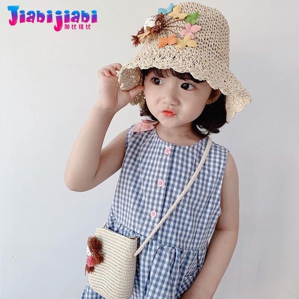 Panama Girls Sun Straw Hat Summer Children Baby Sunshade Bucket Toddler Little Girl Princess UV Visor Beach 2-8 Old Wide Brim Hats, Blue;gray
Panama Girls Sun Straw Hat Summer Children Baby Sunshade Bucket Toddler Little Girl Princess UV Visor Beach 2-8 Old Wide Brim Hats, Blue;gray
