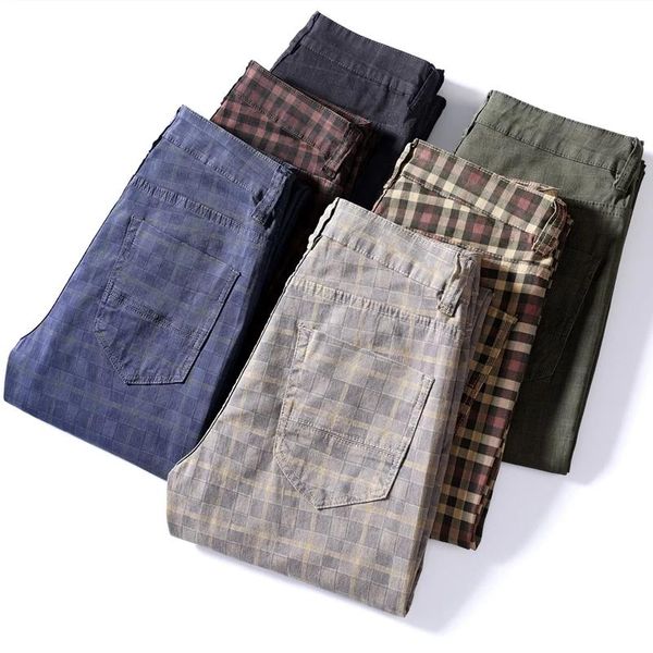 colors classic plaid casual pants 2021 autumn brand clothing high-quality cotton stretch fashion young men's slim trousers, Black
colors classic plaid casual pants 2021 autumn brand clothing high-quality cotton stretch fashion young men's slim trousers, Black