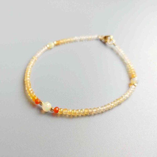 lii ji genuine natural fire opal sparkling 9k gf delicate bracelet for women, Golden;silver
lii ji genuine natural fire opal sparkling 9k gf delicate bracelet for women, Golden;silver