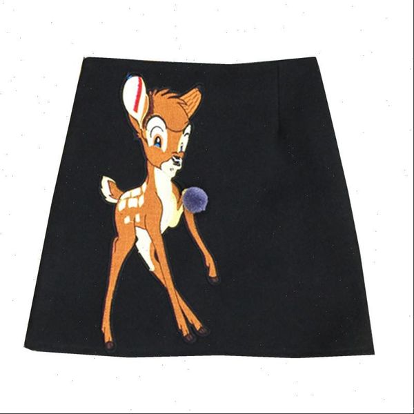 spring women skirt woolen small fresh sweet young girl all match waist short slim hip bust female embroidery saias, Black
spring women skirt woolen small fresh sweet young girl all match waist short slim hip bust female embroidery saias, Black