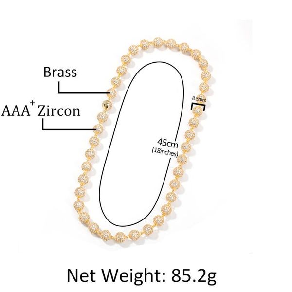 bangle hip hop bead chain personalized copper zircon men's necklace ins fashion jewelry, Black
bangle hip hop bead chain personalized copper zircon men's necklace ins fashion jewelry, Black
