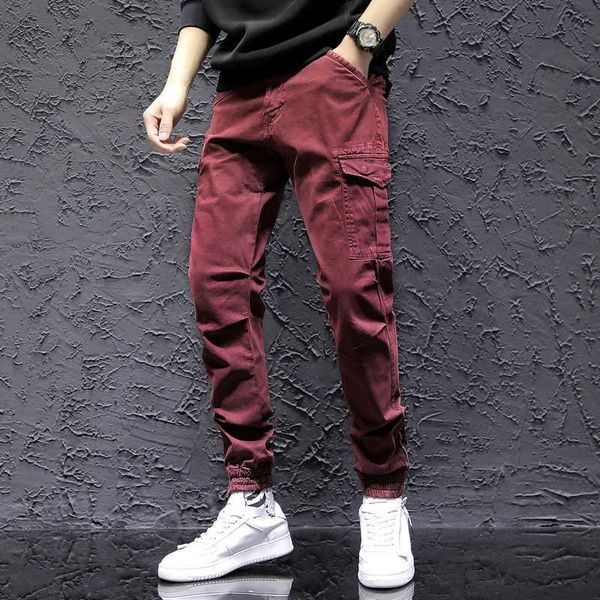 men's pants cargo men fashion autumn harem multi pockets streetwear army green claret for, Black
men's pants cargo men fashion autumn harem multi pockets streetwear army green claret for, Black