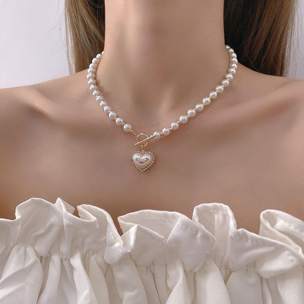 women jewelry choker necklace pendants heart tags pearl design for wedding christmas gift with box 39cm, Silver
women jewelry choker necklace pendants heart tags pearl design for wedding christmas gift with box 39cm, Silver