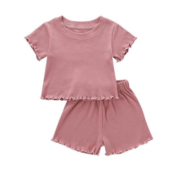 clothing sets 2pcs toddlers summer suit, solid color ribbed o-neck short sleeves + elastic waist shorts outfits for girls, boys, White
clothing sets 2pcs toddlers summer suit, solid color ribbed o-neck short sleeves + elastic waist shorts outfits for girls, boys, White