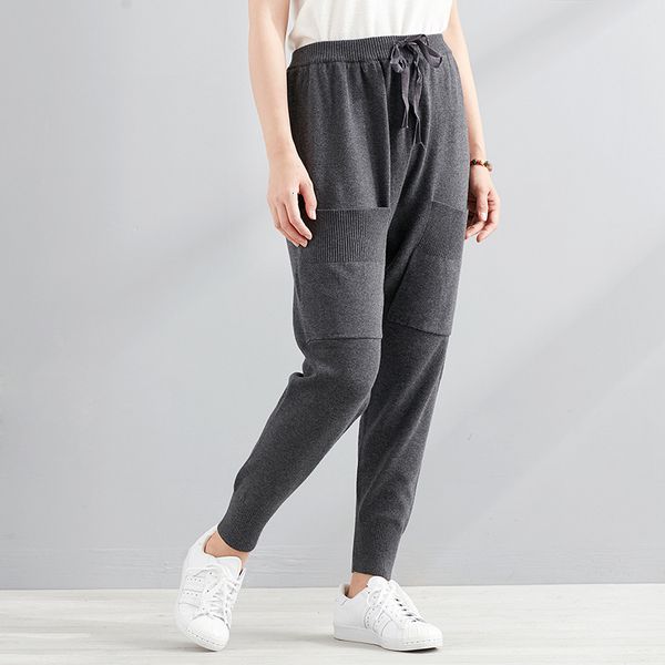 new women casual harajuku spring autumn big size long trousers solid elastic waist cotton linen ankle length pants 823 200930, Black;white
new women casual harajuku spring autumn big size long trousers solid elastic waist cotton linen ankle length pants 823 200930, Black;white
