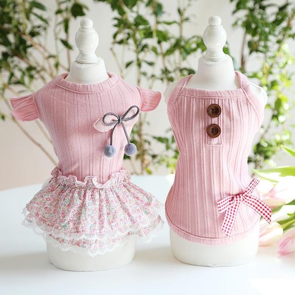 milk shake powder girls' vest and dresses for dogs pet clothing pink color dress dog clothes goods cats apparel
milk shake powder girls' vest and dresses for dogs pet clothing pink color dress dog clothes goods cats apparel