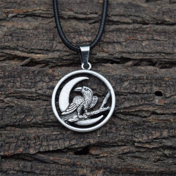 12pcs wiccan raven bird in moon crow pendant necklace for women round charm witch animal statement necklaces, Silver
12pcs wiccan raven bird in moon crow pendant necklace for women round charm witch animal statement necklaces, Silver