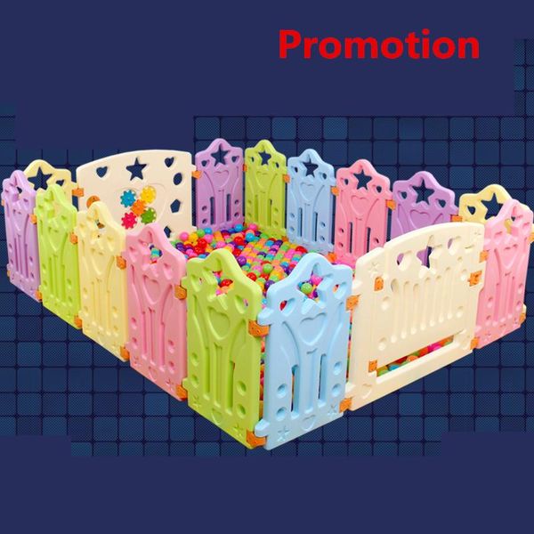 

safety gates 2.4 square meters 14pcs baby game fence guard toddler child playpen