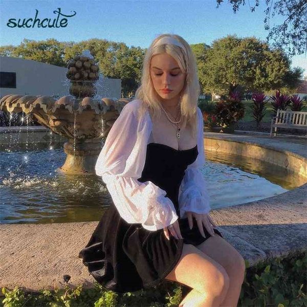 suchcute patchwork dress for women modis autumn harajuku ladies sukienki female dresses roupas feminina woman party night 210623, Black;gray
suchcute patchwork dress for women modis autumn harajuku ladies sukienki female dresses roupas feminina woman party night 210623, Black;gray