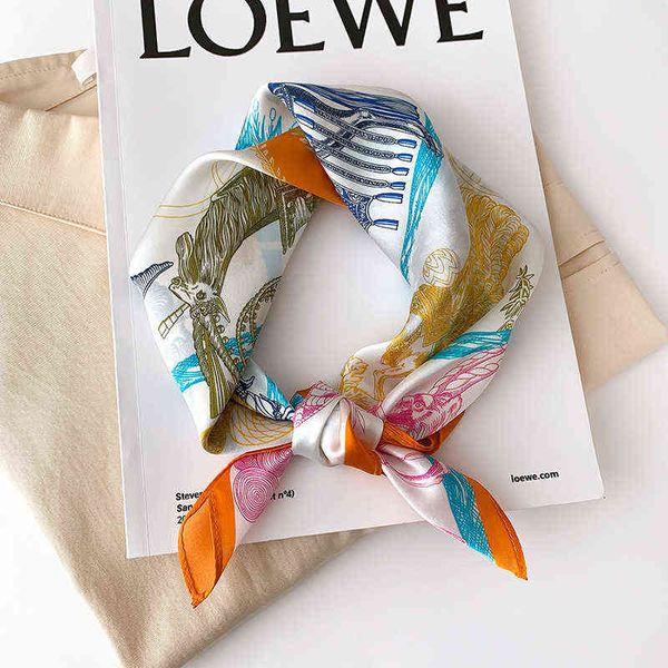 scarves silk square female korean versatile literary ins small silk spring and autumn scarf, Blue;gray
scarves silk square female korean versatile literary ins small silk spring and autumn scarf, Blue;gray