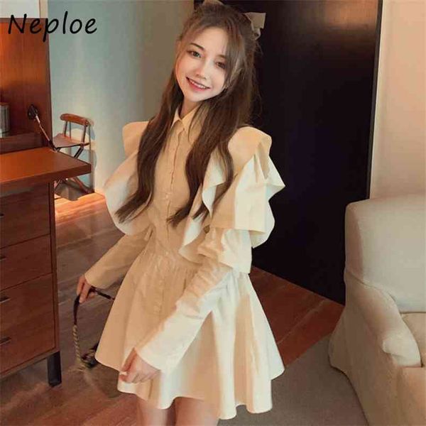 ruffles patchwork a-line women dresses autumn chic button shirt dress elegant turn-down collar slim waist vestidos 210422, Black;gray
ruffles patchwork a-line women dresses autumn chic button shirt dress elegant turn-down collar slim waist vestidos 210422, Black;gray