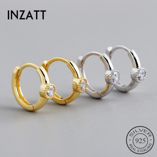 hoop & huggie inzareal 925 sterling silver round zircon huggies earrings for fashion women party fine jewelry hiphop accessories, Golden;silver
hoop & huggie inzareal 925 sterling silver round zircon huggies earrings for fashion women party fine jewelry hiphop accessories, Golden;silver
