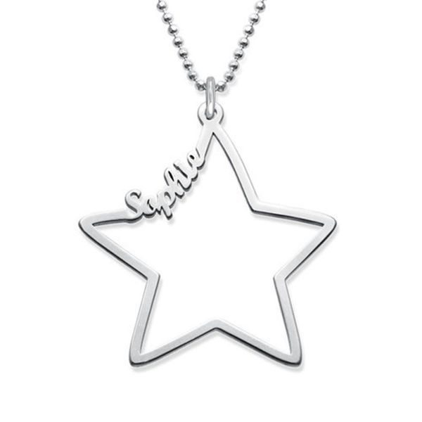 Personalised Silver Color Pendant Necklace Simple Pentagram Jewelry Fashion Mothers Day Gift For Women Party Accessory Necklaces
Personalised Silver Color Pendant Necklace Simple Pentagram Jewelry Fashion Mothers Day Gift For Women Party Accessory Necklaces