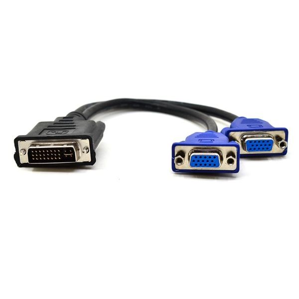 24+5 dvi-i to dual vga male female monitor video splitter cable 0.25m (only one divider line can be used at a time) cables & connectors
24+5 dvi-i to dual vga male female monitor video splitter cable 0.25m (only one divider line can be used at a time) cables & connectors