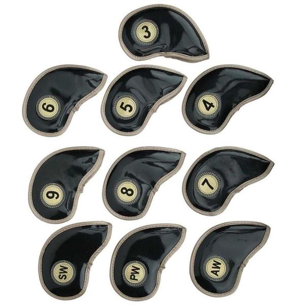 practical 10pcs/set pu iron head cover headcover club protector protective case accessories golf training aids
practical 10pcs/set pu iron head cover headcover club protector protective case accessories golf training aids