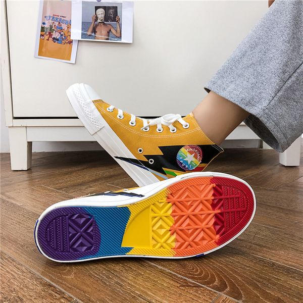 new fashion rainbow hip-hop men canvas shoes casual espadrille black printed high canvas sneakers men zapatillas lona hombre
new fashion rainbow hip-hop men canvas shoes casual espadrille black printed high canvas sneakers men zapatillas lona hombre