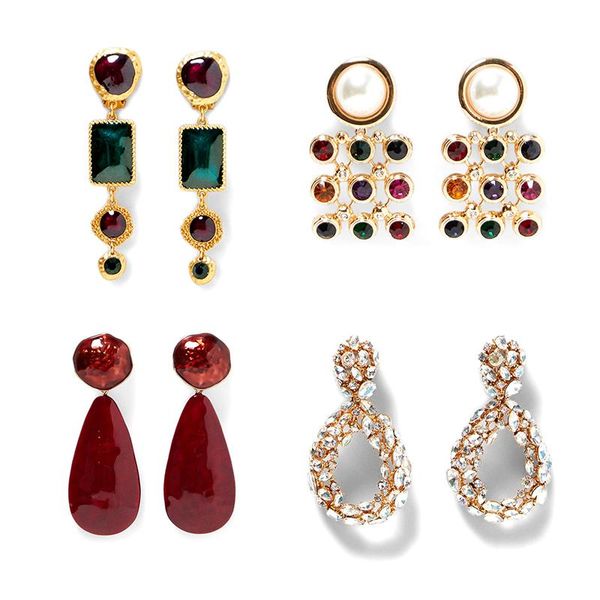 dangle & chandelier jujia trendy brand statement jewelry multi-colored metal drop earrings for women bijoux wholesale, Silver
dangle & chandelier jujia trendy brand statement jewelry multi-colored metal drop earrings for women bijoux wholesale, Silver
